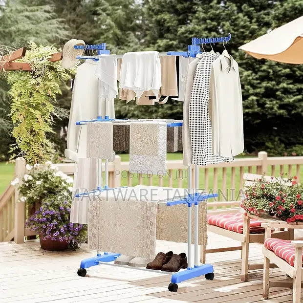 3 Tier Folding Clothes Drying Rack - Buy in Dar es Salaam, Tanzania | Smartware
