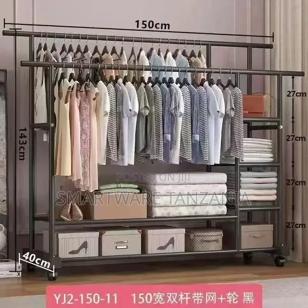 Clothes Hanger Stand, Clothes Storage Rack With Shelves - Buy in Dar es Salaam, Tanzania | Smartware