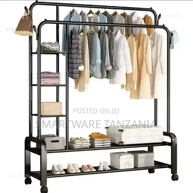 Metal Clothes Rail on Wheels for Coats & Hats - Buy in Dar es Salaam, Tanzania | Smartware