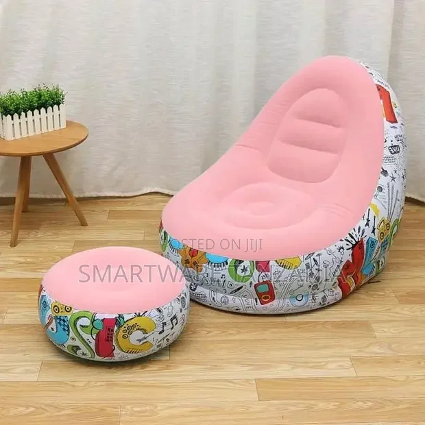 Comfort Inflatable Sofa Chair With Footstool - Buy in Dar es Salaam, Tanzania | Smartware