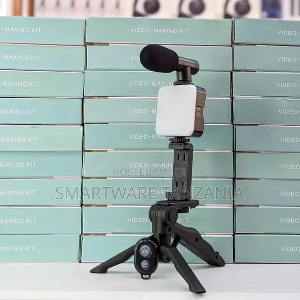 Complete Video Making Kit With LED Light Tripod Phone Stand Mic - Buy in Dar es Salaam, Tanzania | Smartware