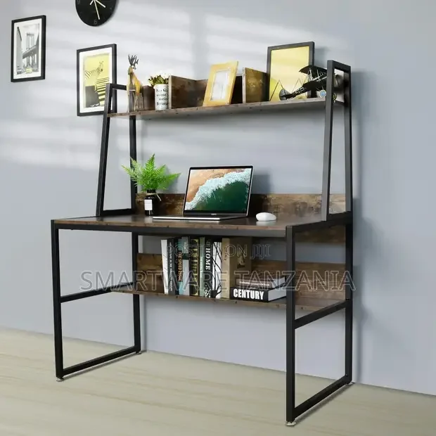 L-Shaped Computer Desk with Hutch - Buy in Dar es Salaam, Tanzania | Smartware