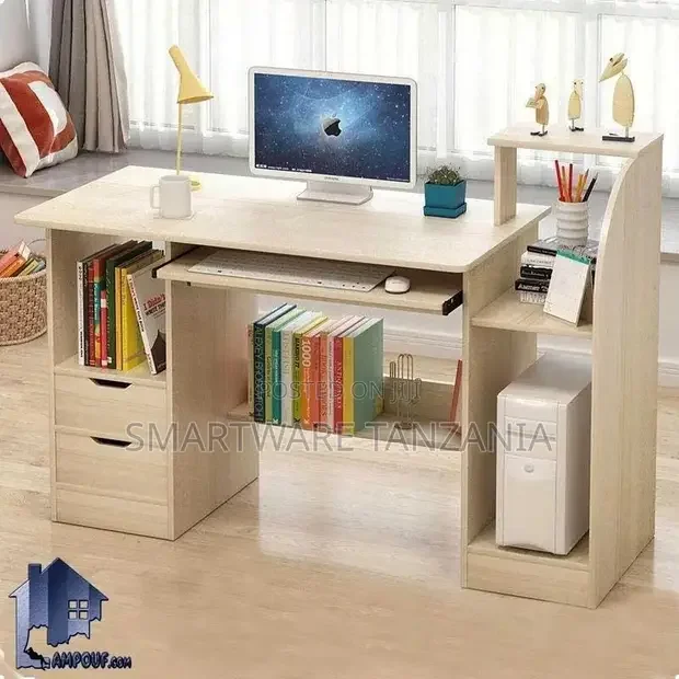 Modern Sturdy Computer Desk With Shelves - Buy in Dar es Salaam, Tanzania | Smartware