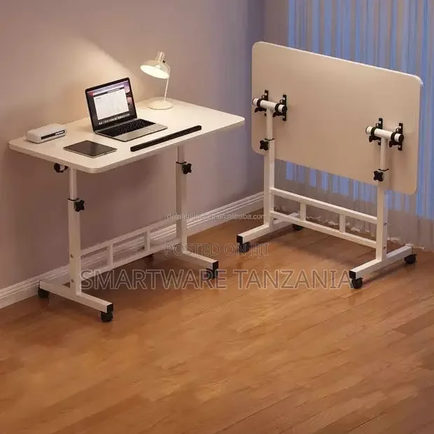 Adjustable Wooden Computer Desk on Wheels - Buy in Dar es Salaam, Tanzania | Smartware