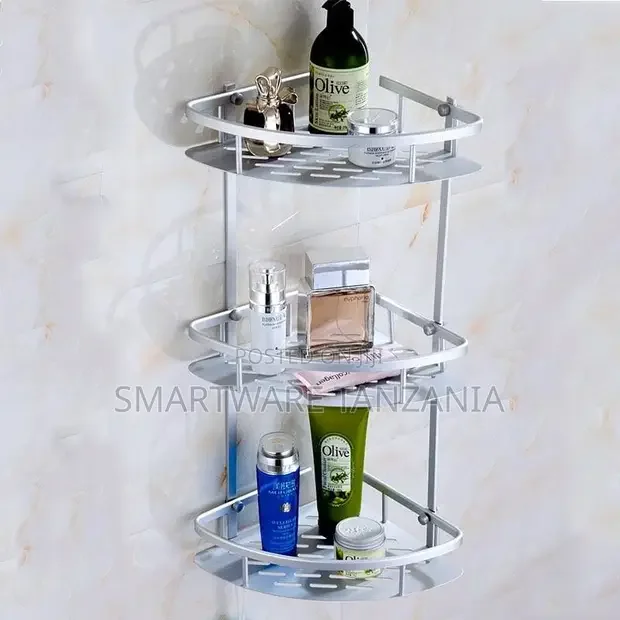 Corner Shelf Shower Soap Gel Rack With Hooks - Buy in Dar es Salaam, Tanzania | Smartware