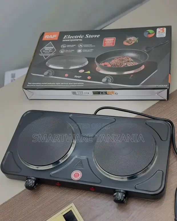 Countertop Double Cast Iron Burner 2000 W Electric Hot Plate - Buy in Dar es Salaam, Tanzania | Smartware