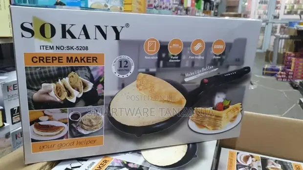 Crepe Maker, Fast Heating With Overheat Protection