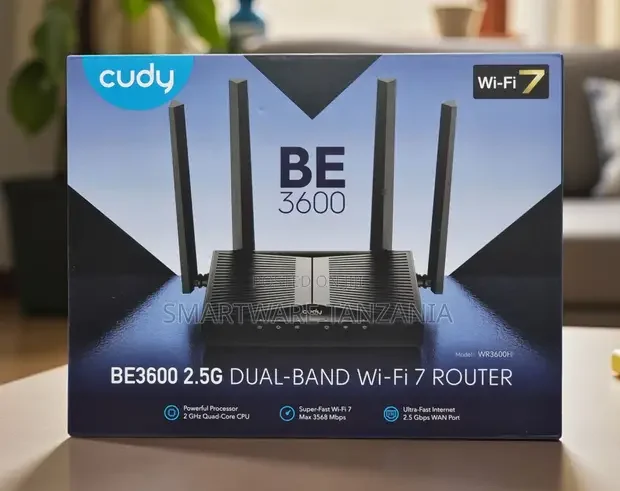 Cudy Wr3600h Be3600 2.5g Dual-Band Wi-Fi 7 Router