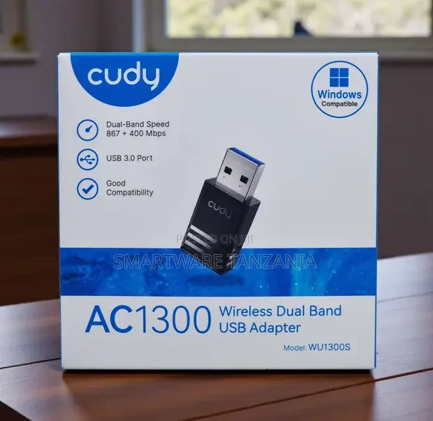 Cudy WU1300S AC1300 Dual-Band USB Wi-Fi Adapter - Buy in Dar es Salaam, Tanzania | Smartware