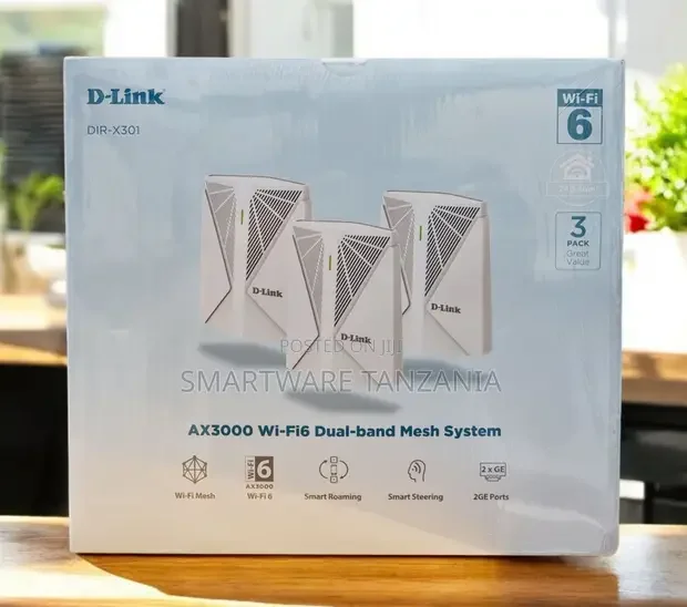 D-Link DIR-X301 AX3000 Wi-Fi 6 Dual-Band Mesh System 3-Pack - Buy in Dar es Salaam, Tanzania | Smartware