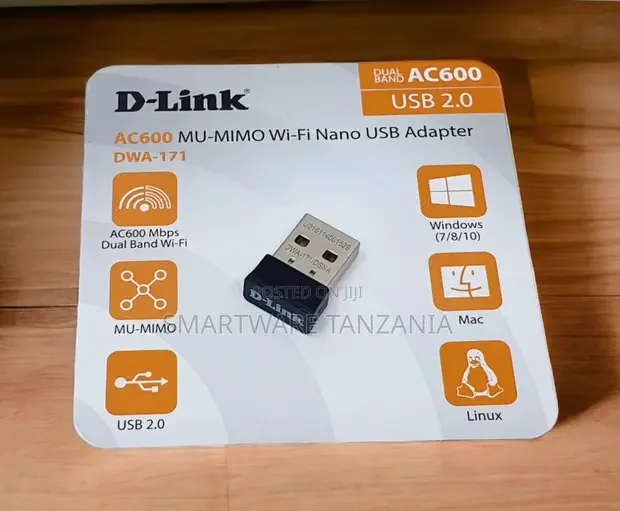 D-Link DWA-171 AC600 MU-MIMO Dual Band USB Wi-Fi Adapter - Buy in Dar es Salaam, Tanzania | Smartware