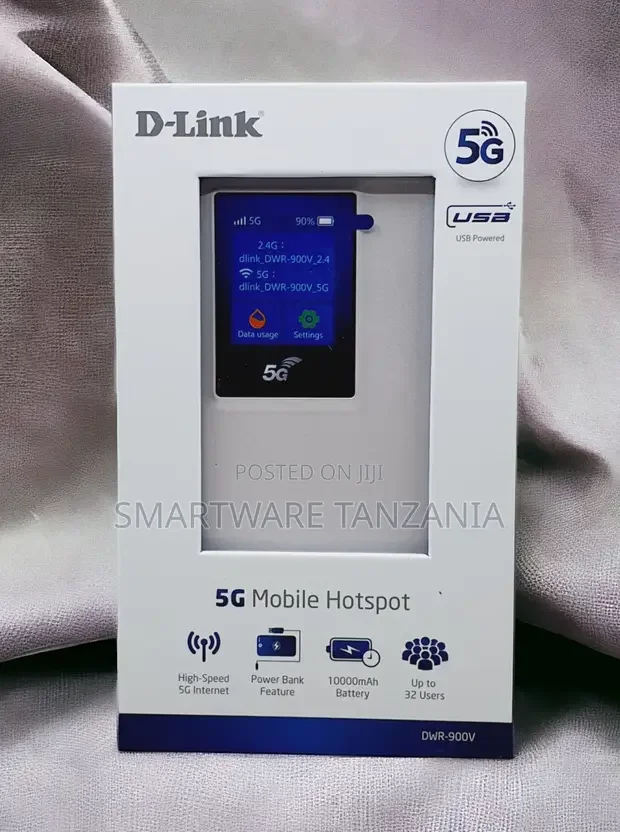 D-Link DWR-900V 5G Mobile Hotspot & Power Bank - Buy in Dar es Salaam, Tanzania | Smartware