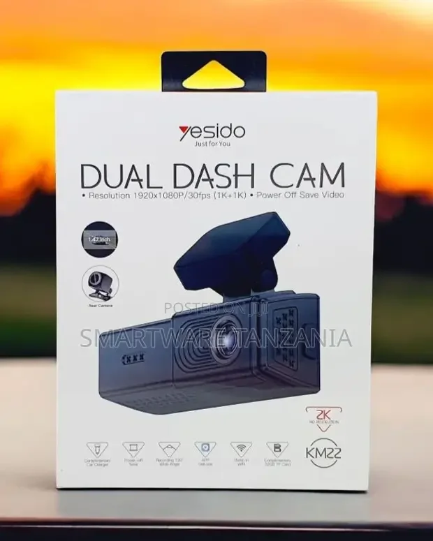 4K Front and Rear Dash Cam with WiFi - Buy in Dar es Salaam, Tanzania | Smartware