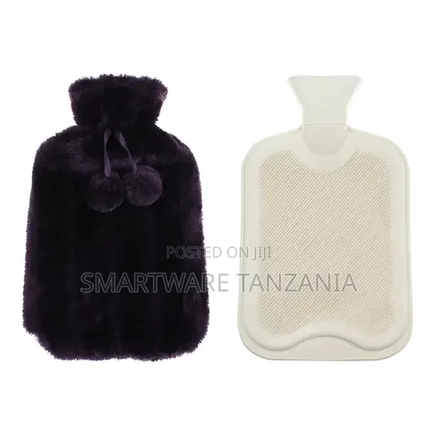 Deep Purple Faux Fur Hot Water Bottle and Cover Set - Buy in Dar es Salaam, Tanzania | Smartware