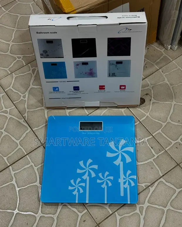 Digital Bathroom Scale With Floral Design – Buy in Dar es Salaam, Tanzania | Smartware