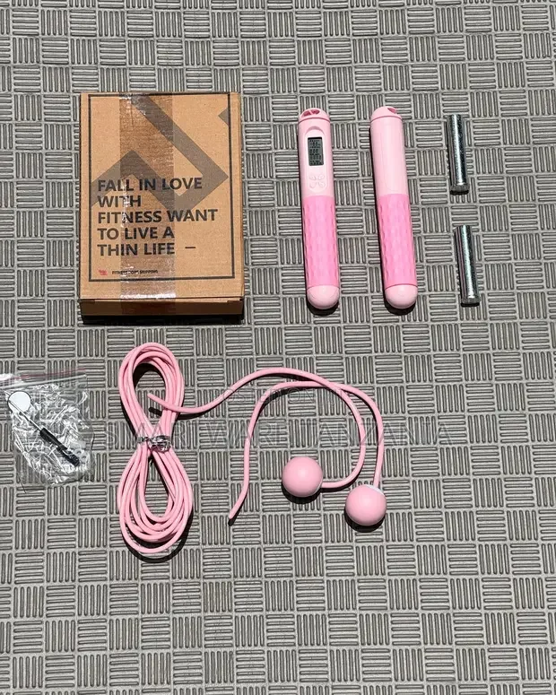 Digital Counting Jump Rope Set With Weighted Handles Pink - Buy in Dar es Salaam, Tanzania | Smartware