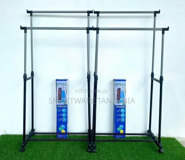 Double Pole Portable Clothing Hanging Garment Rack - Buy in Dar es Salaam, Tanzania | Smartware