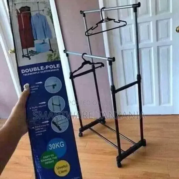 Double Rod Clothing Rack for Hanging Clothes - Buy in Dar es Salaam, Tanzania | Smartware