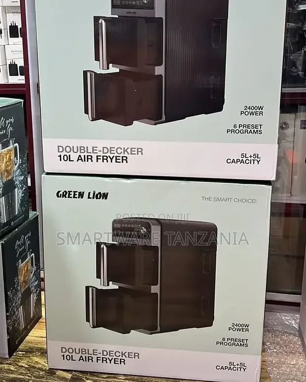 Double Stack Air Fryer 10L with 6 Preset Programs - Buy in Dar es Salaam, Tanzania | Smartware