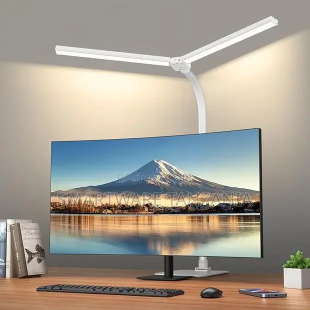 Dimmable Dual Arm LED Desk Lamp Monitor Mount - Buy in Dar es Salaam, Tanzania | Smartware
