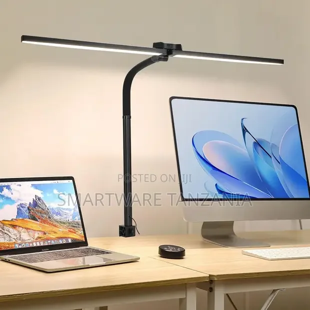 Dual Bar LED Desk Lamp Clamp Mount Remote Control Dimmable - Buy in Dar es Salaam, Tanzania | Smartware