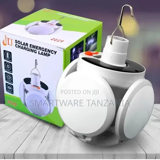 Dual Football Solar Rechargeable LED Lamp Light with Hook - Buy in Dar es Salaam, Tanzania | Smartware