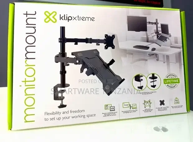 Dual LCD Monitor Arm Laptop Mount Stand for 13-32 - Buy in Dar es Salaam, Tanzania | Smartware