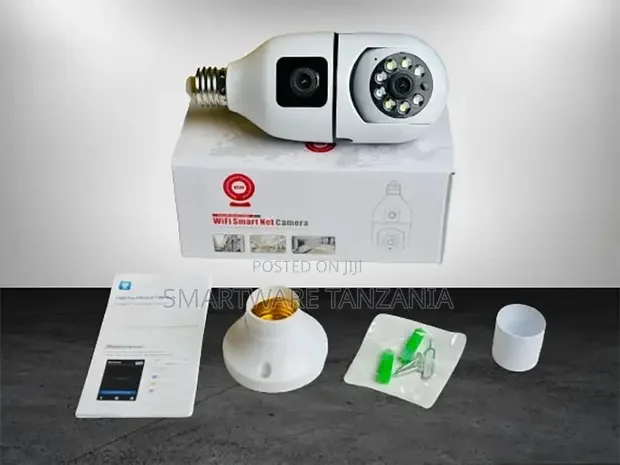 Dual Lens V380 Pro PTZ Bulb IP Night Vision Camera - Buy in Dar es Salaam, Tanzania | Smartware