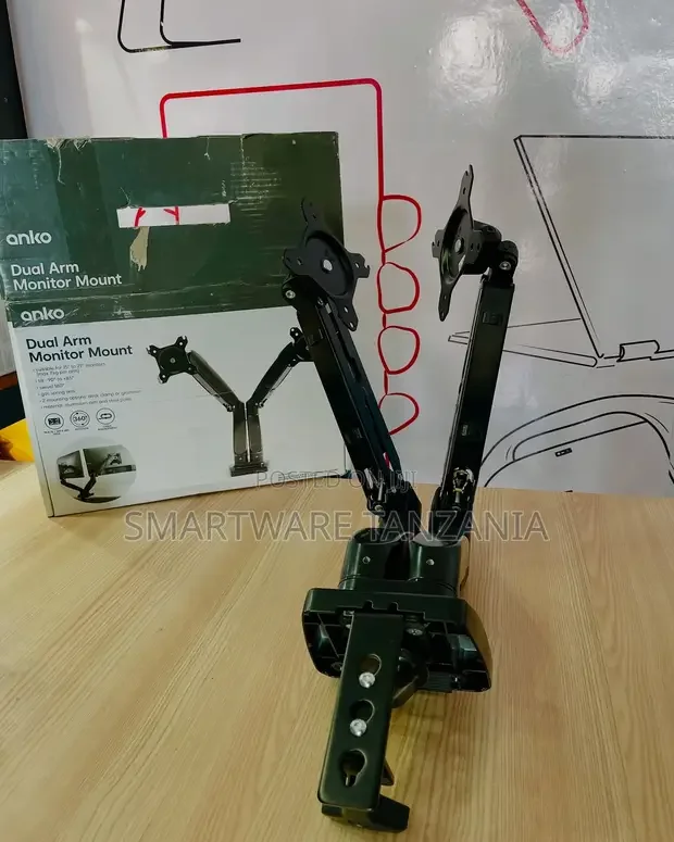 Dual Monitor Mount 13-27 Adjustable Spring Dual Monitor Arm