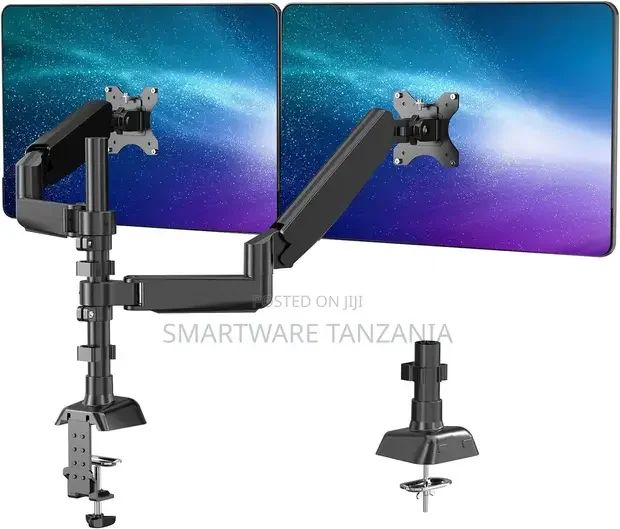 Dual Monitor Stand for 17-27 Inch Desktop Mounting Bracket - Buy in Dar es Salaam, Tanzania | Smartware