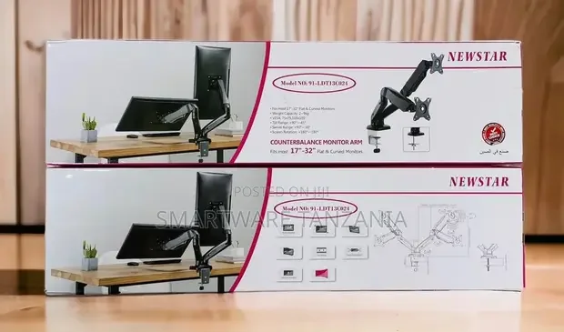Dual Monitor Stand For Desk Adjustable Spring Monitor Arm