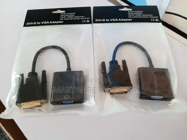 DVI-D Male To VGA 15 Pin Female Cable Adapter Converter - Buy in Dar es Salaam, Tanzania | Smartware