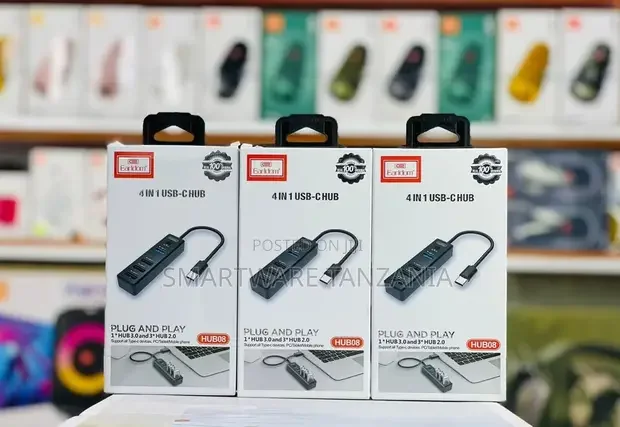 Earldom 4 in 1 Usb Hub Type-C Adapter Multi-Port Hub08 Usb 3.0 2.0