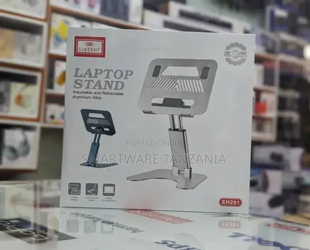 Earldom EH201 Adjustable Retractable Aluminum Alloy Laptop Stand - Buy in Dar es Salaam, Tanzania | Smartware