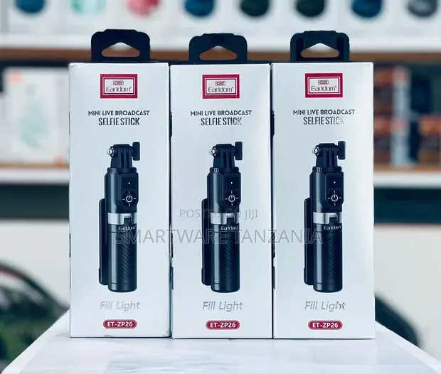 Earldom ET-ZP26 Mini Selfie Stick With Fill Light - Buy in Dar es Salaam, Tanzania | Smartware