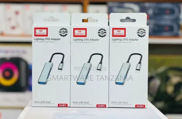 Earldom HUB11 Lightning OTG USB 3.0 Adapter for iPhone/iPad - Buy in Dar es Salaam, Tanzania | Smartware