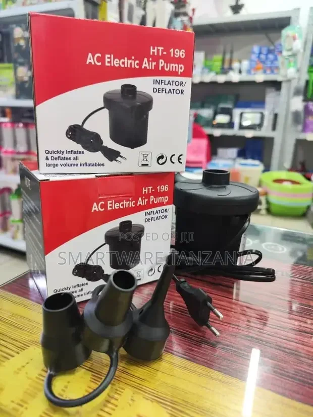 Electric Air Pump Inflator Deflator for Air Mattress, Pool - Buy in Dar es Salaam, Tanzania | Smartware