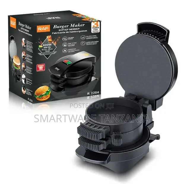 Electric Burger Maker Machine Sandwich Maker With Egg Cooker Ring - Buy in Dar es Salaam, Tanzania | Smartware