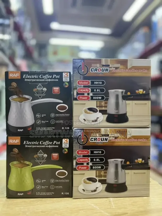 Electric Coffee Maker Kettle 600ml Stainless Steel - Buy in Dar es Salaam, Tanzania | Smartware
