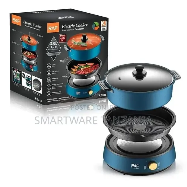 Electric Cooker 4L Non-stick Pan Cooking Hot Pot - Buy in Dar es Salaam, Tanzania | Smartware