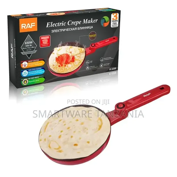 Electric Crepe Maker Round Non-stick For Pancake Or Crepe