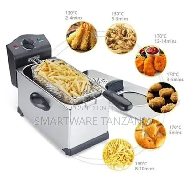 Electric Deep Fryer, 4 Liter, Stainless Steel Fryer - Buy in Dar es Salaam, Tanzania | Smartware