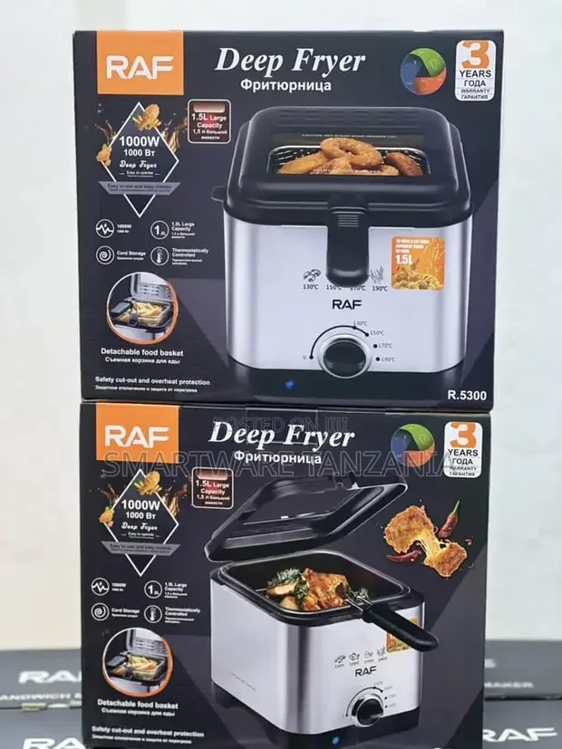 Electric Deep Fryer, Stainless Steel 1000W - Buy in Dar es Salaam, Tanzania | Smartware