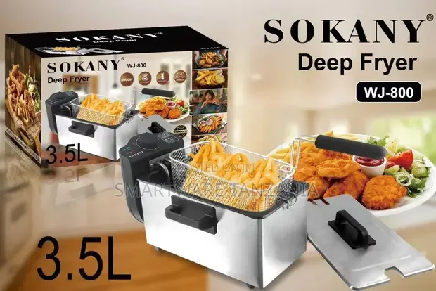 Electric Deep Fryer With Frying Basket Smokeless Oilless - Buy in Dar es Salaam, Tanzania | Smartware