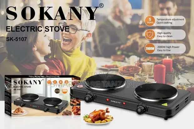 Electric Double Hotplate Portable Hot Plates For Cooking - Buy in Dar es Salaam, Tanzania | Smartware