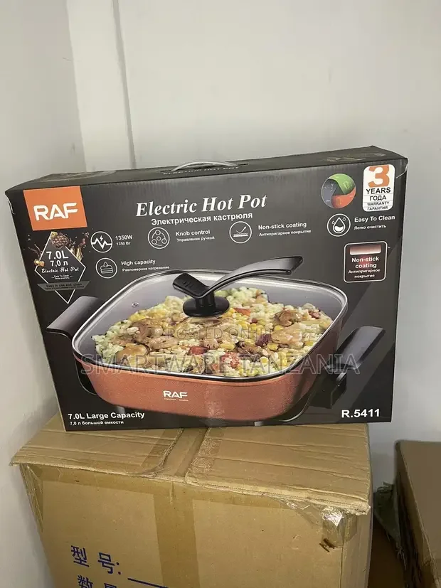 Electric Frying Pan Ceramic Coating Multi Function Cooker