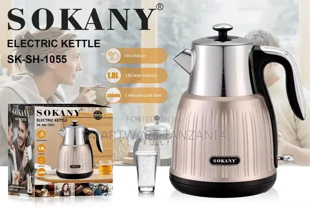 Electric Glass Kettle 1.8L Fast And Quiet Boil - Buy in Dar es Salaam, Tanzania | Smartware