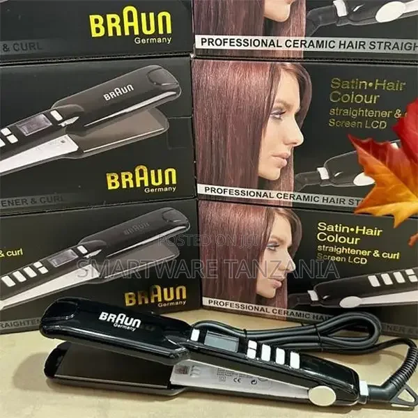 Electric Hair Straightener - Ceramic Plate, Fast Heating - Buy in Dar es Salaam, Tanzania | Smartware
