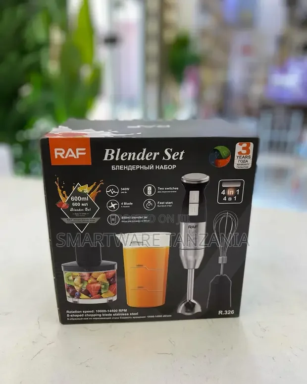 Electric Hand Blender Stainless Steel 4-in-1 Mixing Stick