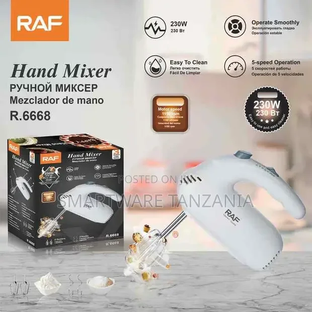 Electric Hand Mixer Beaters, Lightweight Handheld, 5-Speed, Food Beater